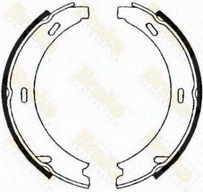 BRAKE ENGINEERING sh2491 -  Комплект тормозных колодок, стояночная тормозная система